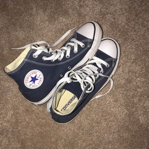 Navy Blue High Top Converse
